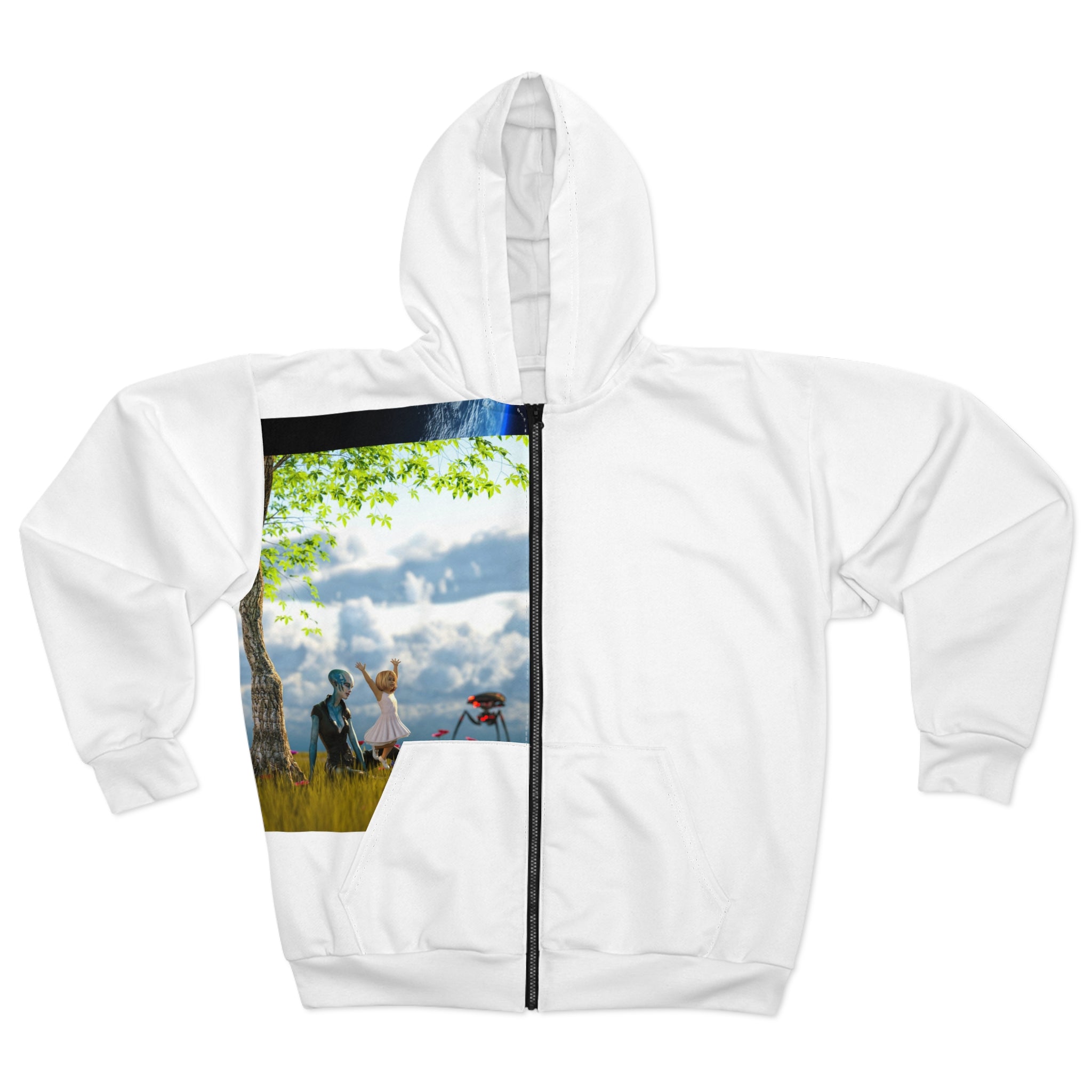 AOP Unisex Zip Hoodie