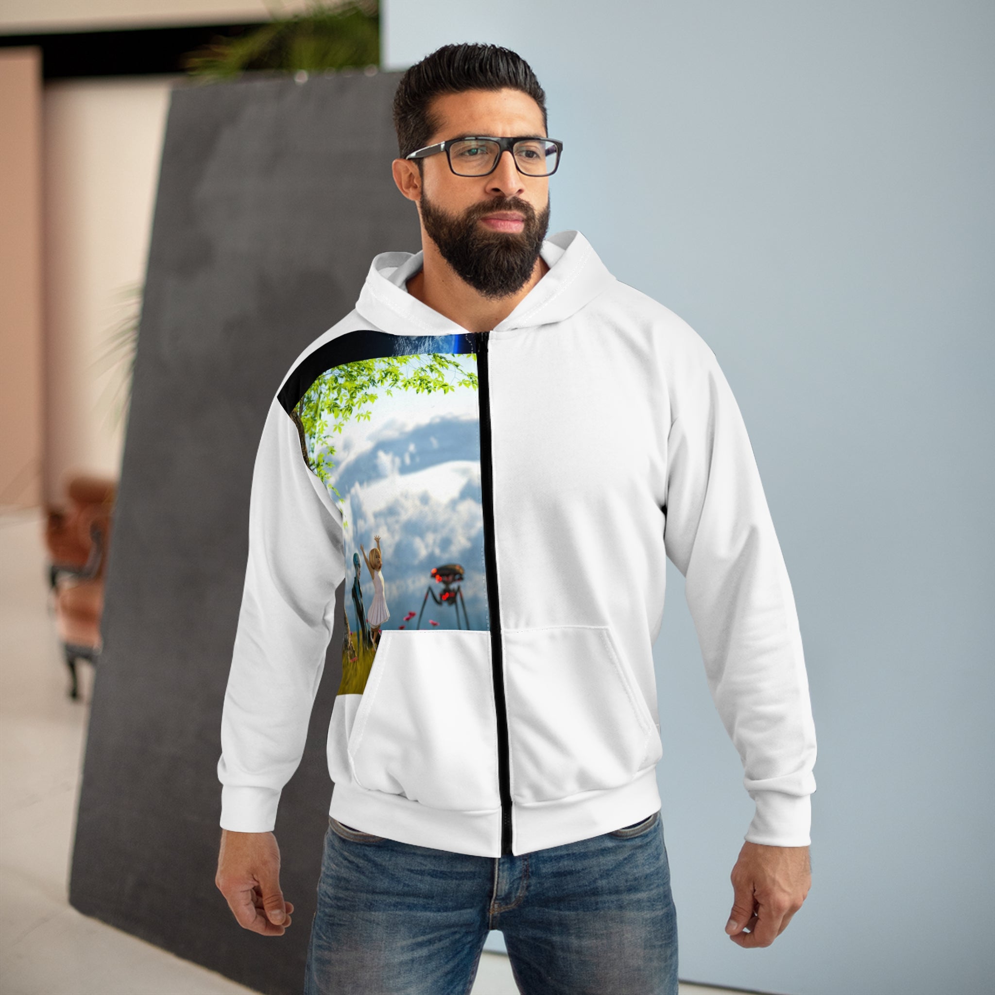 AOP Unisex Zip Hoodie
